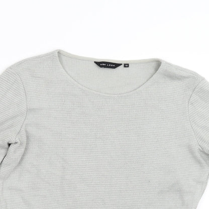 Womens UK Size 12 New Look Grey Pullover Jumper