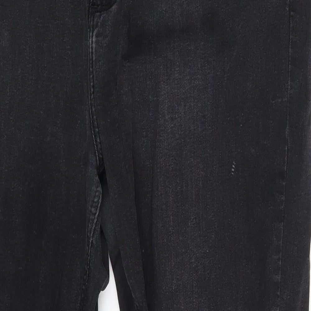 Denim Co. Womens Black  Denim Skinny Jeans Size 14 L25 in
