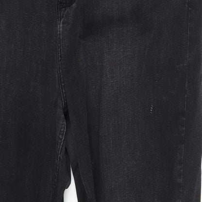 Denim Co. Womens Black  Denim Skinny Jeans Size 14 L25 in