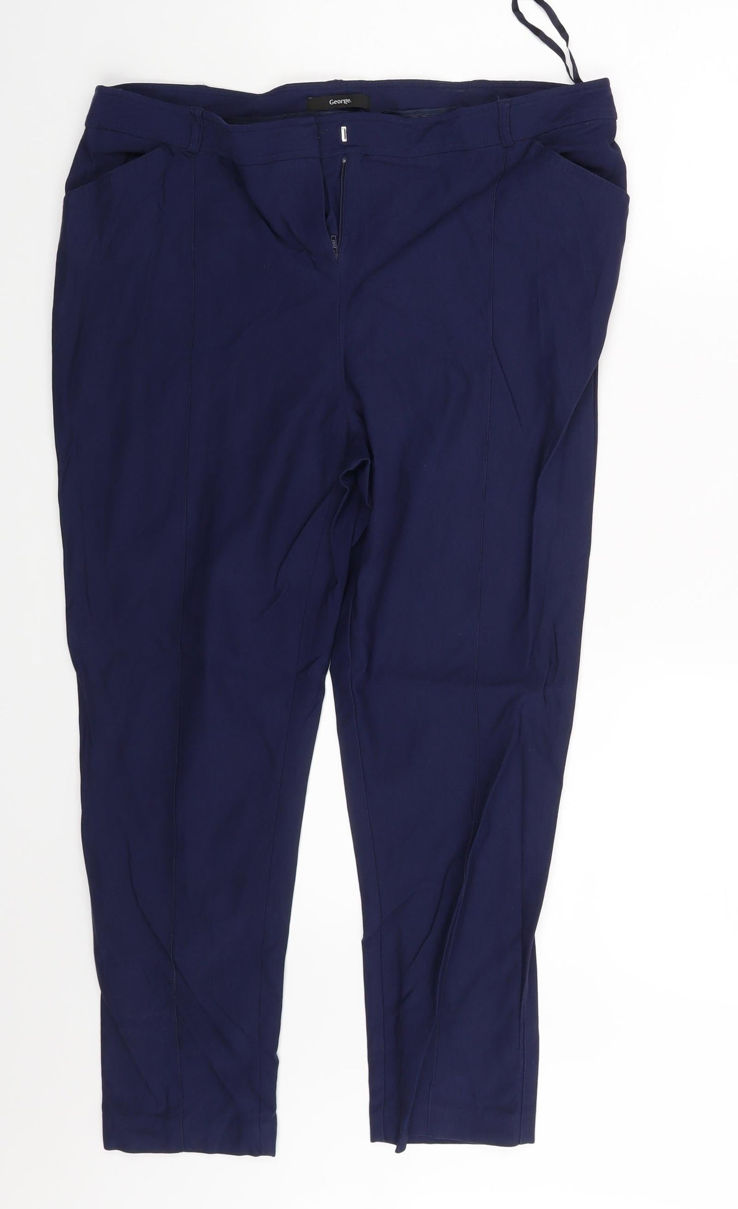George Womens Blue   Trousers  Size 16 L23 in