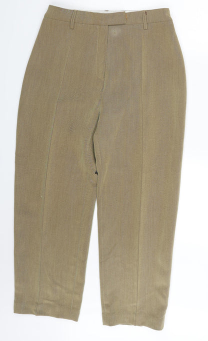 Saint-Honore Womens Gold   Trousers  Size 16 L24.5 in