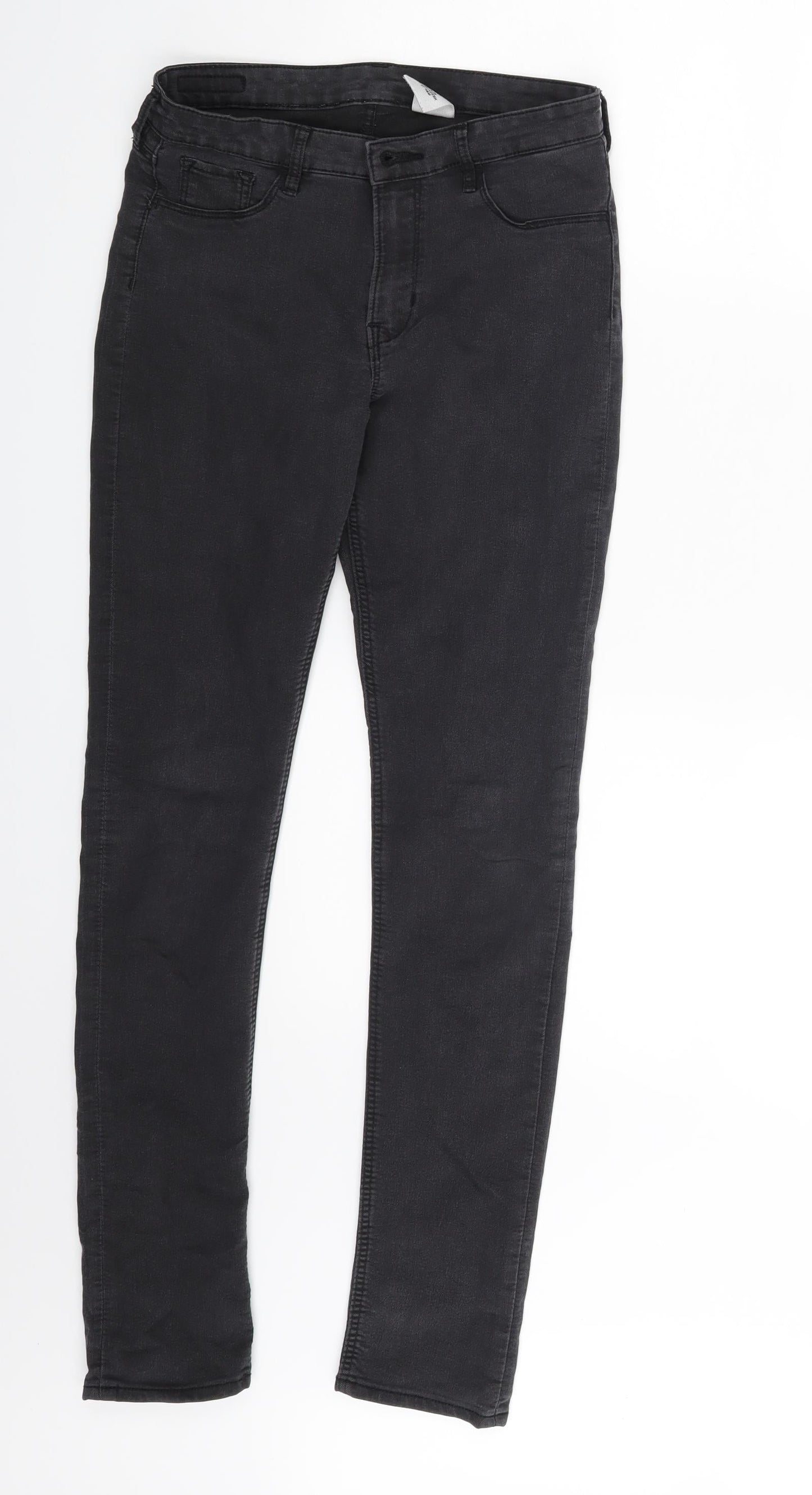 H&M Girls Grey  Denim Skinny Jeans Size 13-14 Years