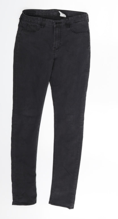 H&M Girls Grey  Denim Skinny Jeans Size 13-14 Years