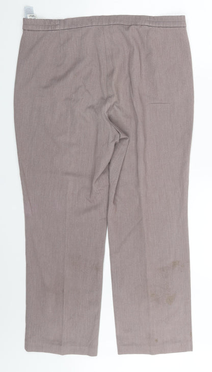 Womens UK Size 14 M&S Regular Fit  Purple Trousers