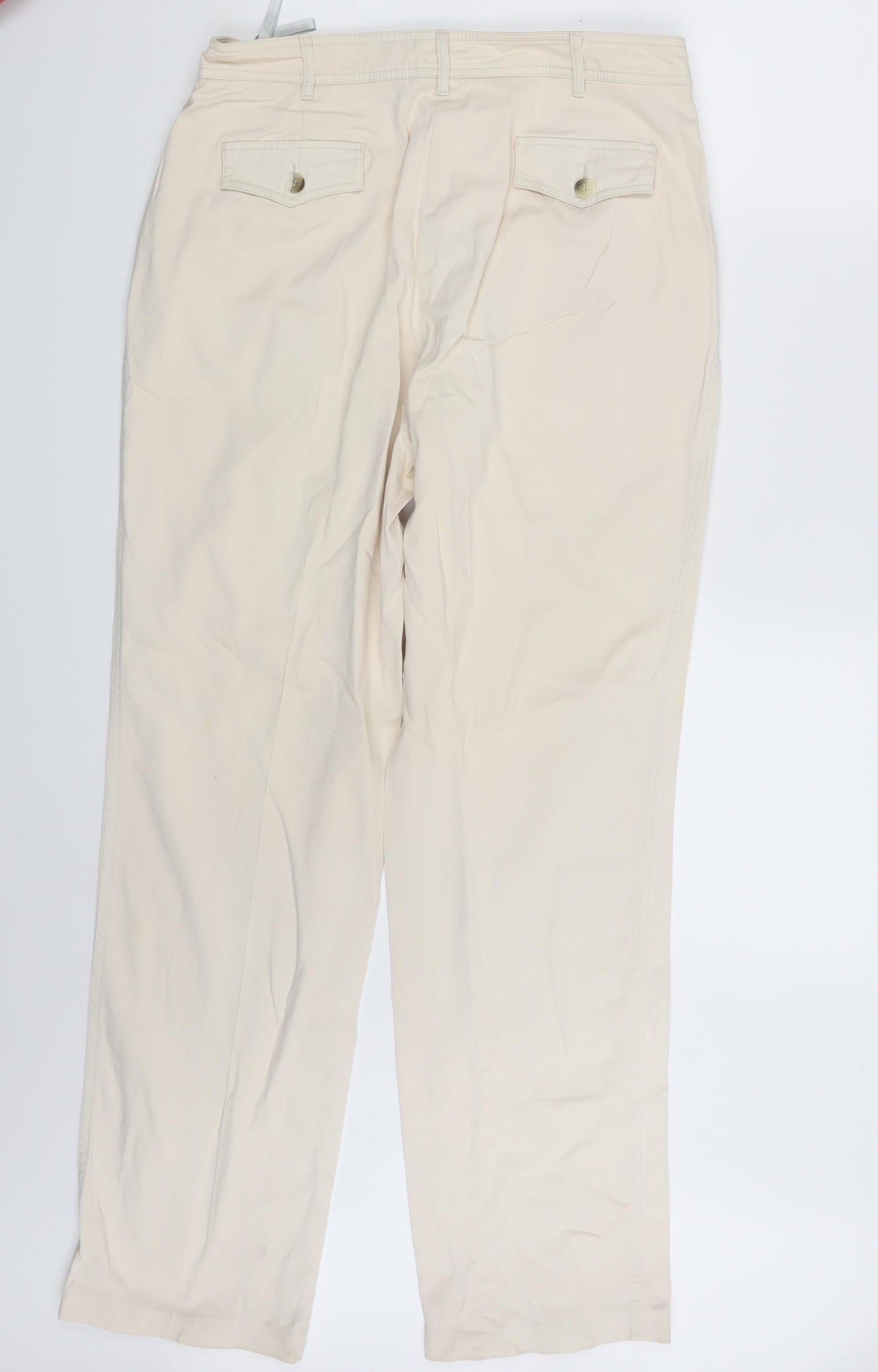 Bianca Womens Ivory   Trousers  Size 14 L28 in