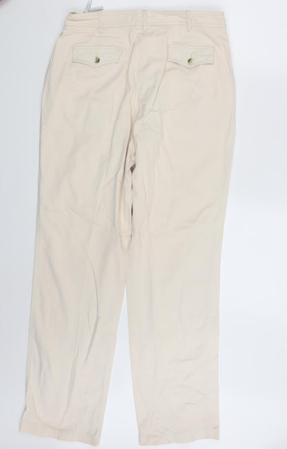 Bianca Womens Ivory   Trousers  Size 14 L28 in