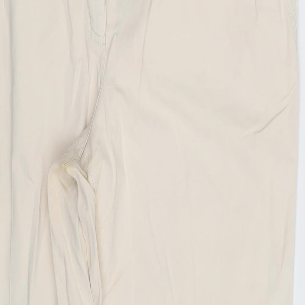 Bianca Womens Ivory   Trousers  Size 14 L28 in