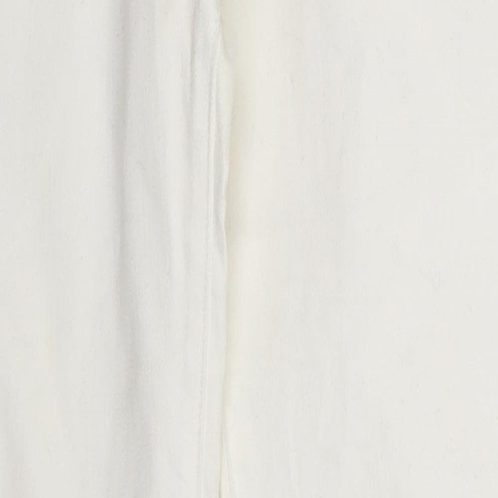 535 Womens Ivory  Denim Skinny Jeans One Size L30 in