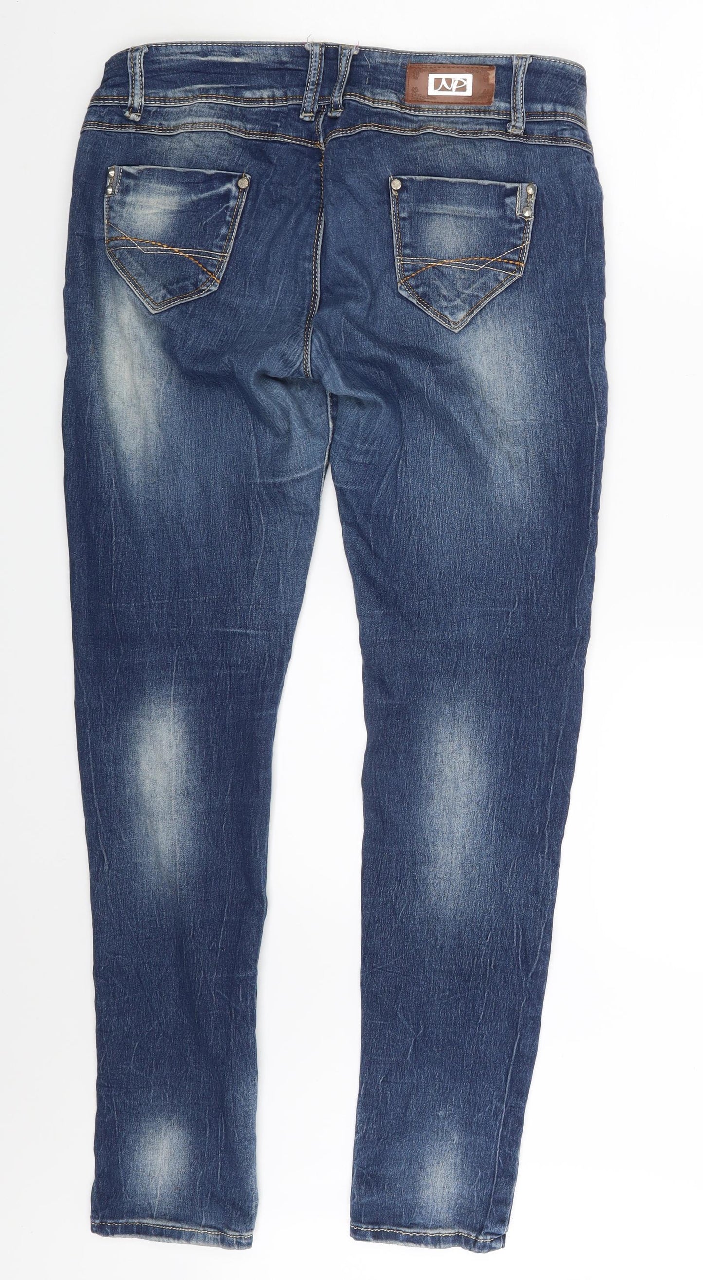 NP Womens Blue  Denim Skinny Jeans One Size L30 in
