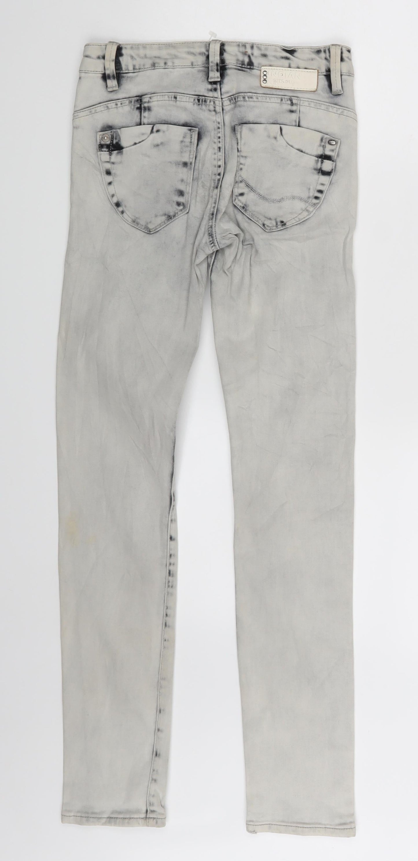 Indian Blue Jeans Womens White  Denim Skinny Jeans One Size L27 in