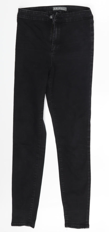 Denim Co. Womens Black  Denim Skinny Jeans Size 8 L26 in