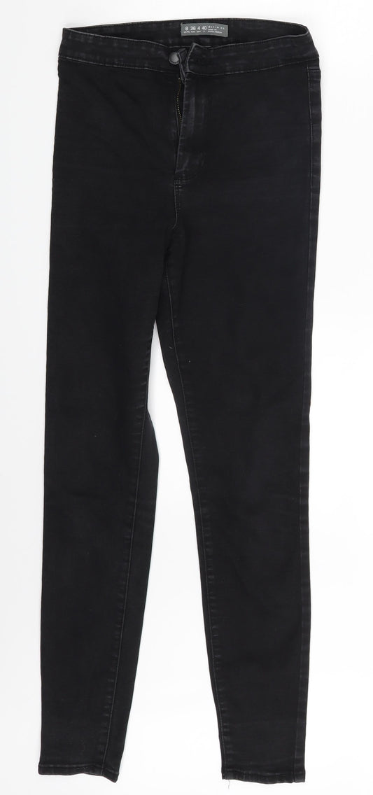 Denim Co. Womens Black  Denim Skinny Jeans Size 8 L26 in