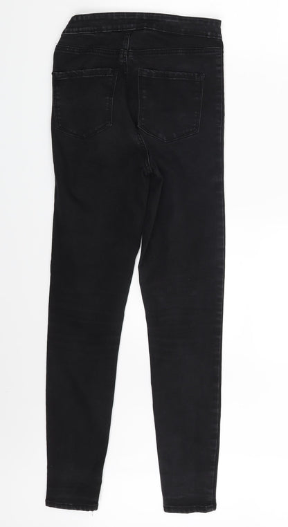 Denim Co. Womens Black  Denim Skinny Jeans Size 8 L26 in