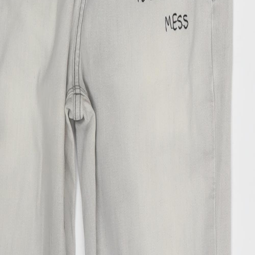 river is Womens White  Denim Skinny Jeans Size 10 L27 in