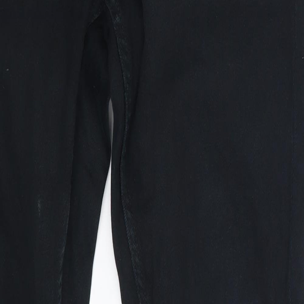 40 Womens Black  Denim Skinny Jeans One Size L29 in