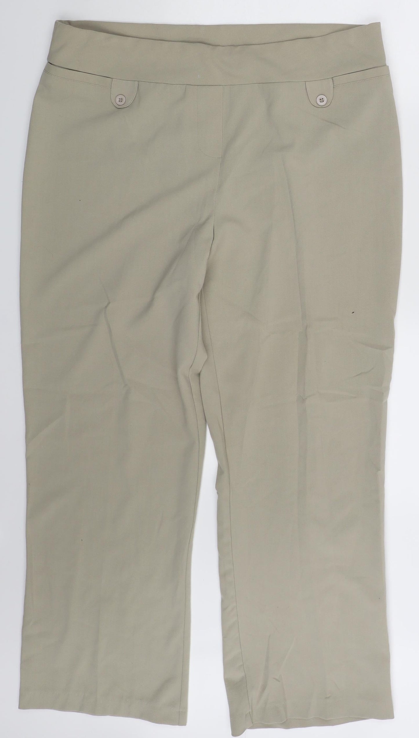 Womens UK Size 18 Epilogue Regular Fit  Beige Trousers