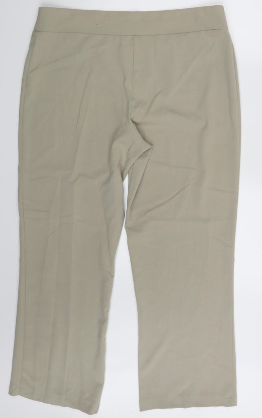 Womens UK Size 18 Epilogue Regular Fit  Beige Trousers
