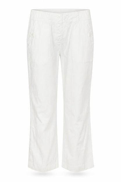 Bonmarché Womens White Sweatpants Trousers Size 10 L25 in