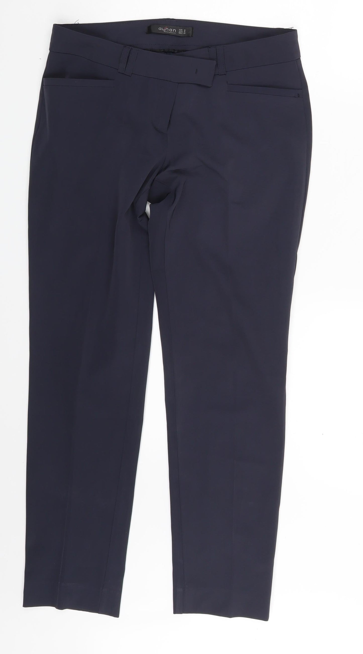 Ayhan Womens Blue   Chino Trousers Size M L25.5 in