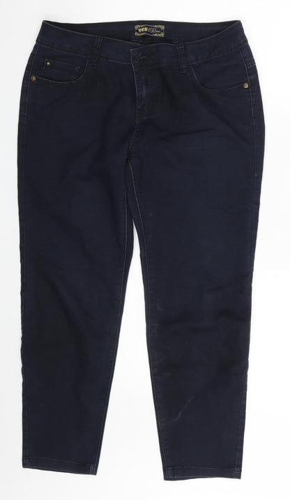 YES YES Jeans Womens Blue  Denim Tapered Jeans One Size L24 in