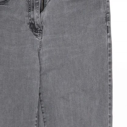 Cherokee Womens Grey  Denim Bootcut Jeans Size 8 L23 in