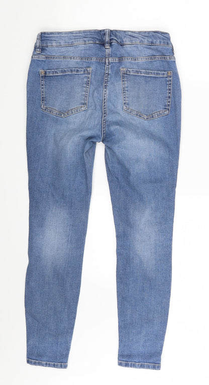 Preworn Womens Black  Denim Skinny Jeans One Size L25 in
