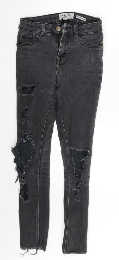 New Look Girls Grey  Denim Skinny Jeans Size 13 Years