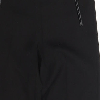 Womens UK Size One Size F&F Regular Fit Capri Black Trousers