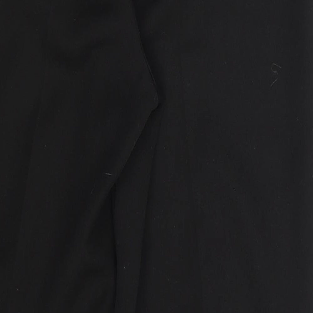 Womens UK Size One Size F&F Regular Fit Capri Black Trousers