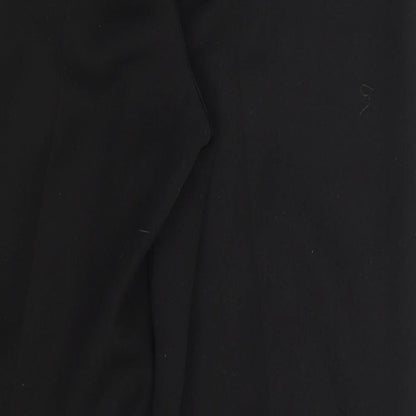 Womens UK Size One Size F&F Regular Fit Capri Black Trousers