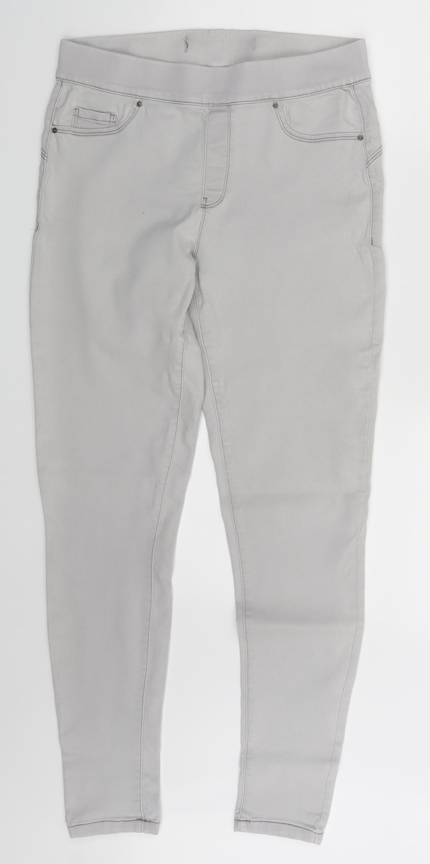 Womens UK Size One Size Preworn  Jegging Grey Leggings