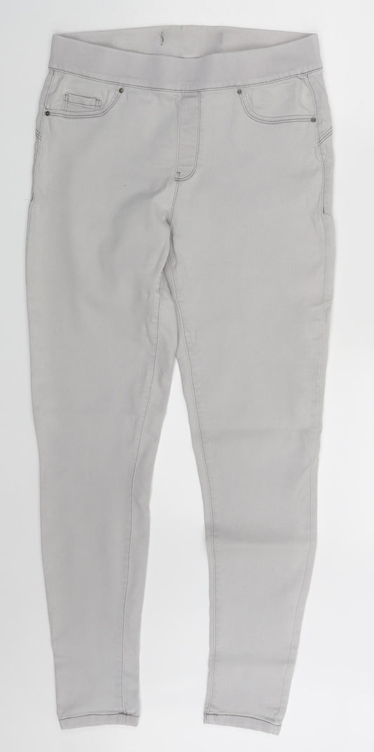 Womens UK Size One Size Preworn  Jegging Grey Leggings