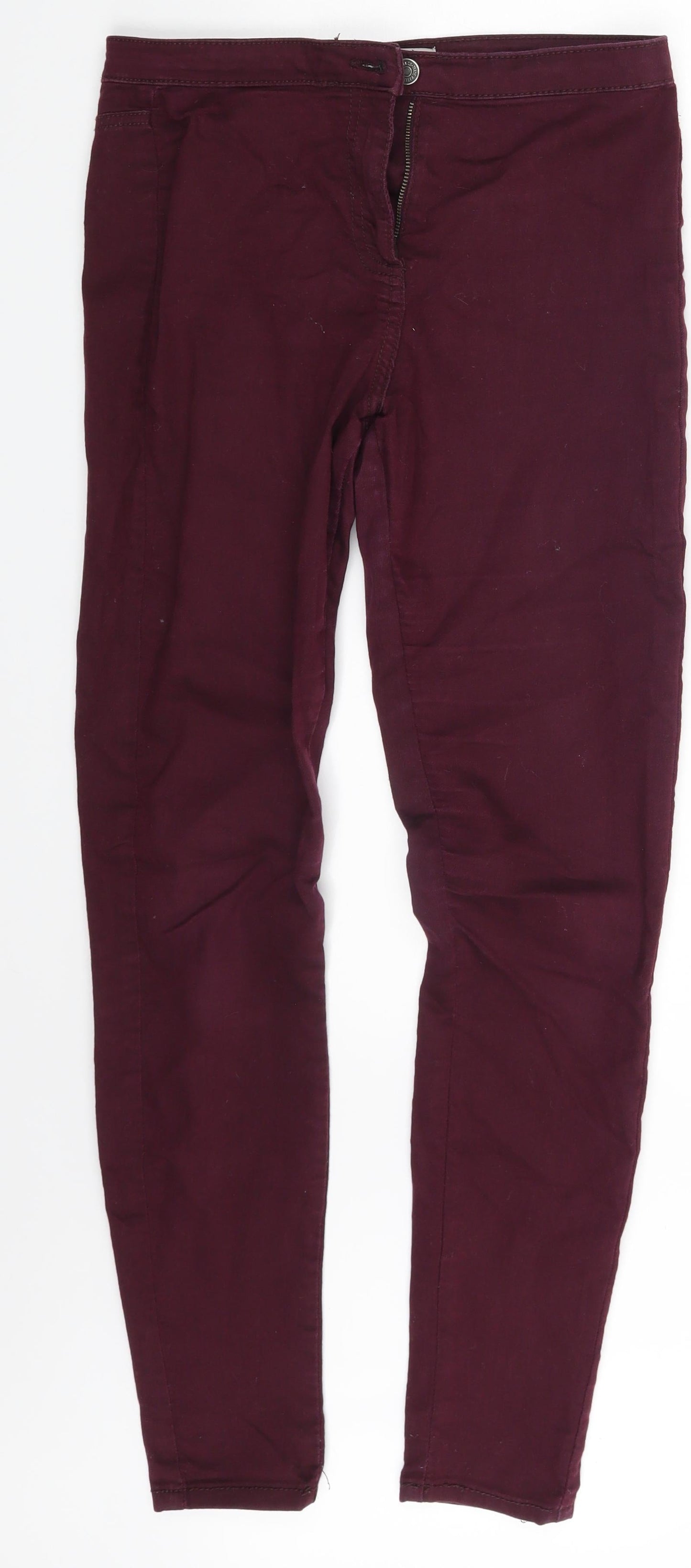 Denim Co. Womens Purple  Denim Skinny Jeans Size 8 L27 in