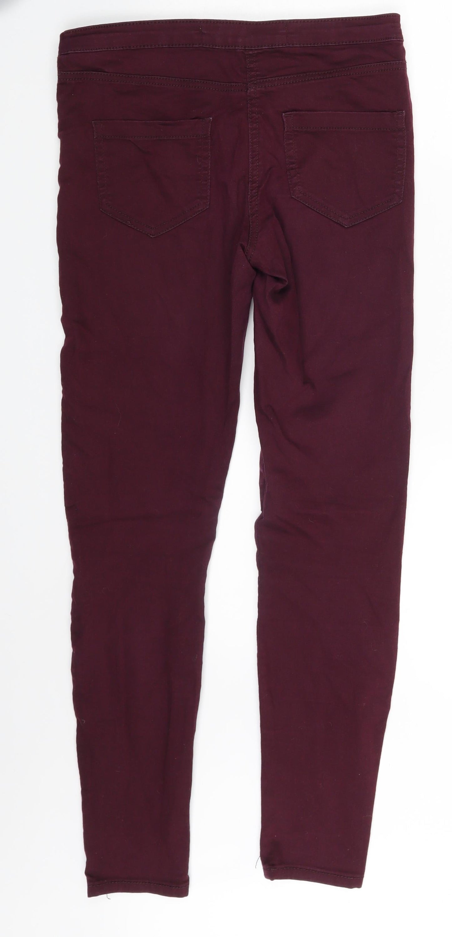 Denim Co. Womens Purple  Denim Skinny Jeans Size 8 L27 in