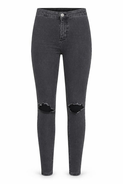 Womens UK Size One Size Topshop Slim Fit Skinny Grey Jeans