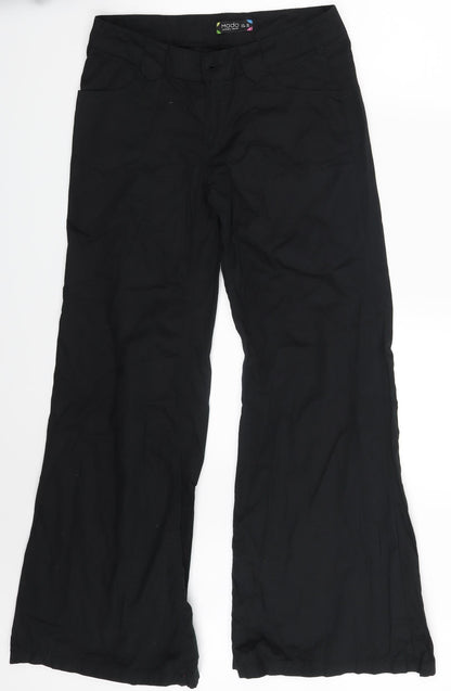 Womens UK Size 10 Moda Regular Fit Sweatpants Black Trousers