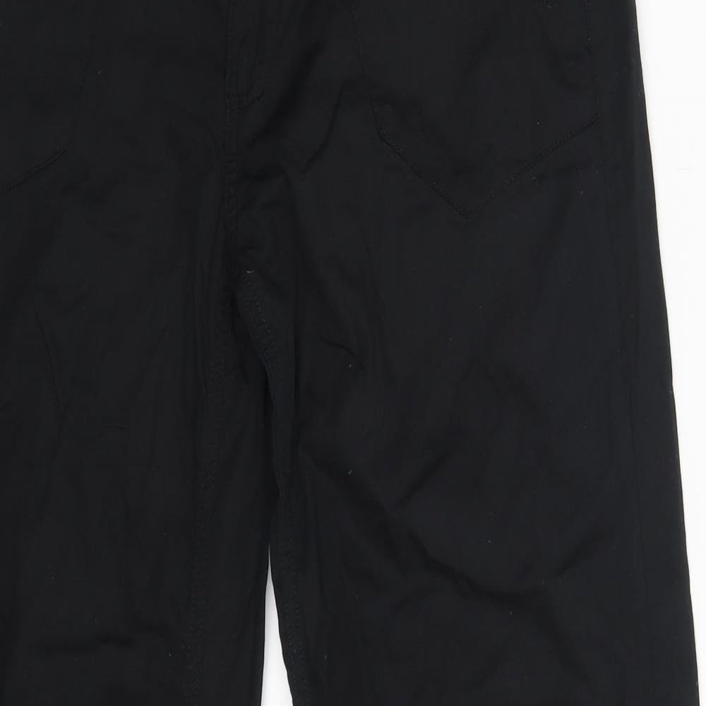 Womens UK Size 10 Moda Regular Fit Sweatpants Black Trousers