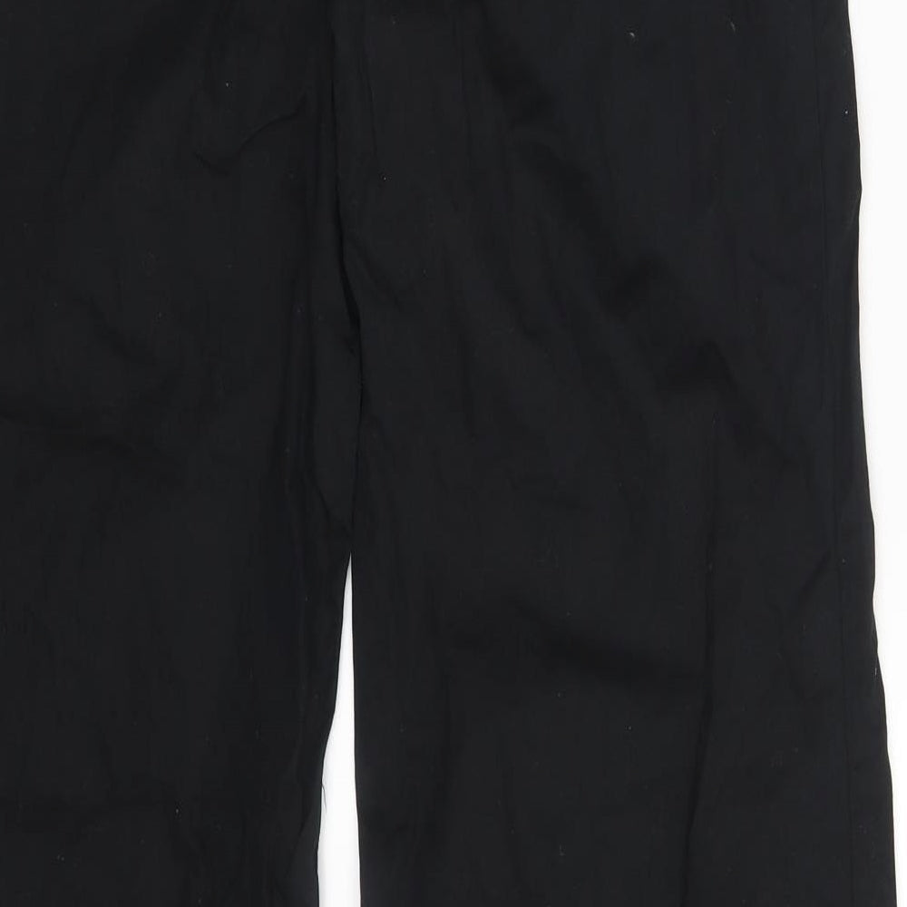 Womens UK Size 10 Moda Regular Fit Sweatpants Black Trousers