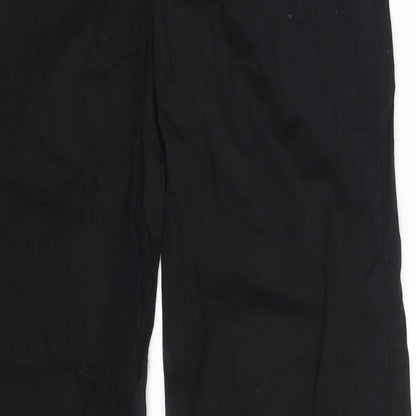 Womens UK Size 10 Moda Regular Fit Sweatpants Black Trousers