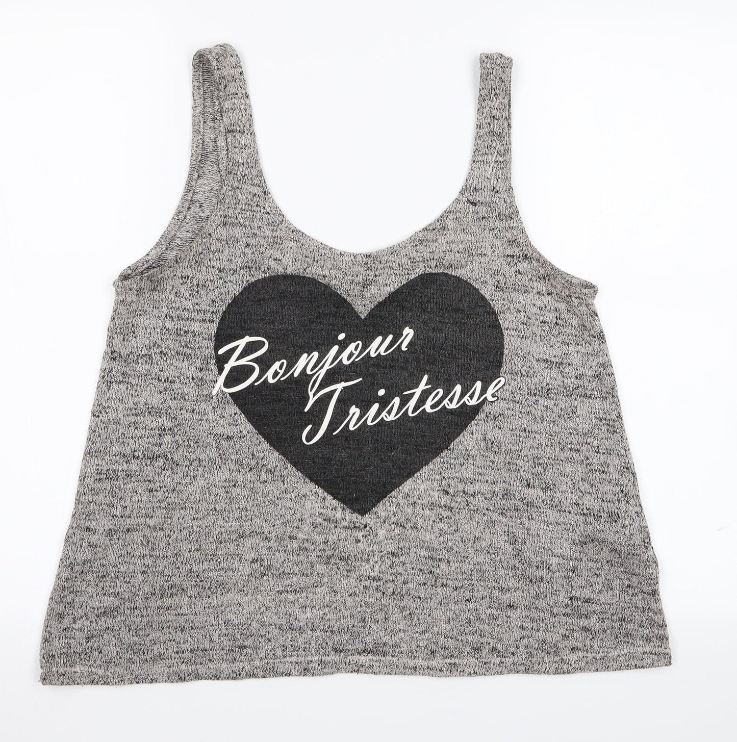 Womens UK Size M Divided Grey Basic Tank