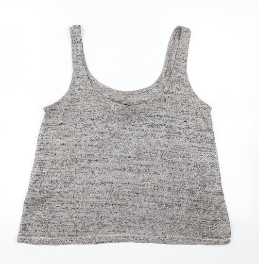 Womens UK Size M Divided Grey Basic Tank