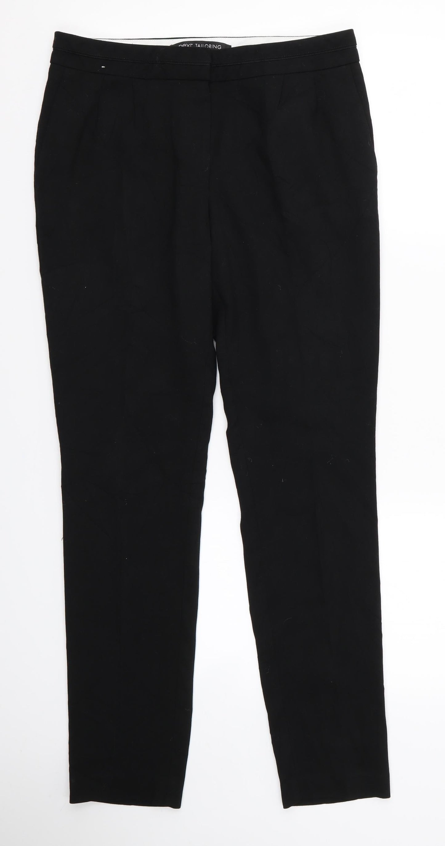 Womens UK Size 8 NEXT Regular Fit  Black Trousers