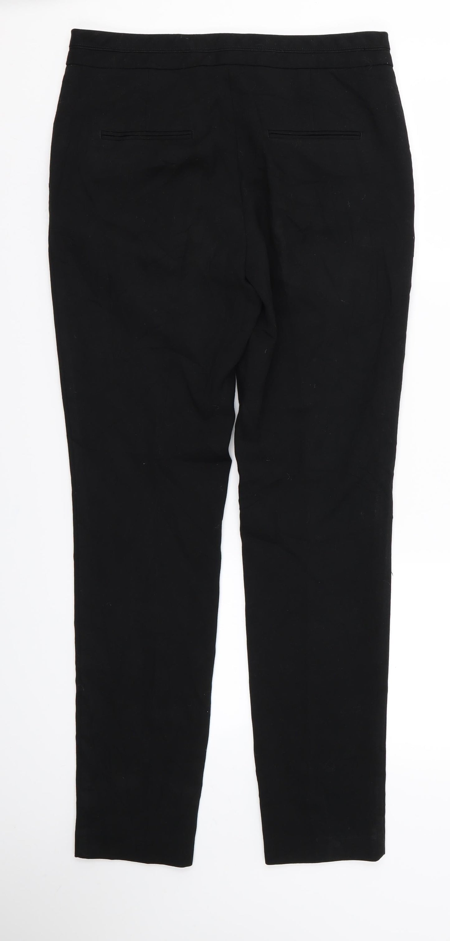 Womens UK Size 8 NEXT Regular Fit  Black Trousers