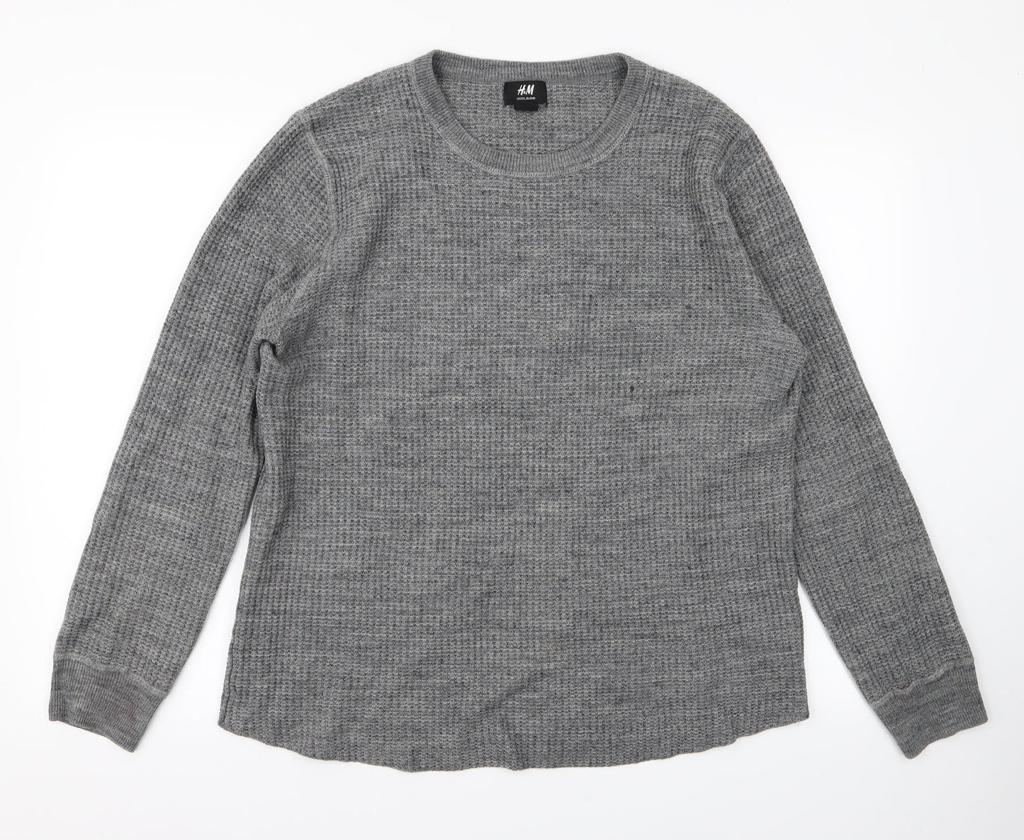 H&M Mens Grey   Pullover Jumper Size L