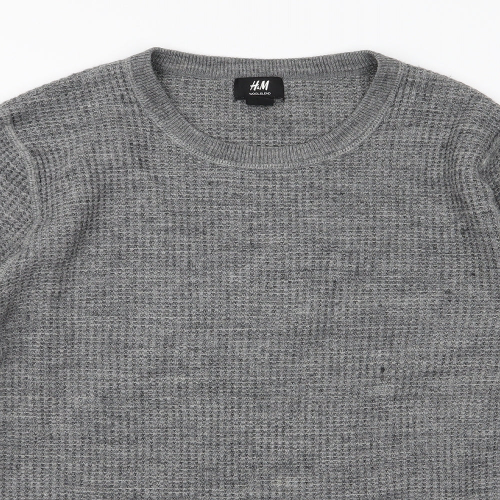 H&M Mens Grey   Pullover Jumper Size L