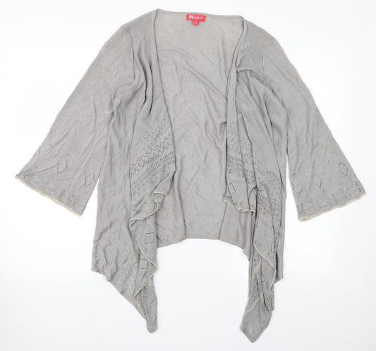 Womens UK Size M Monsoon Grey Cardigan Jumper