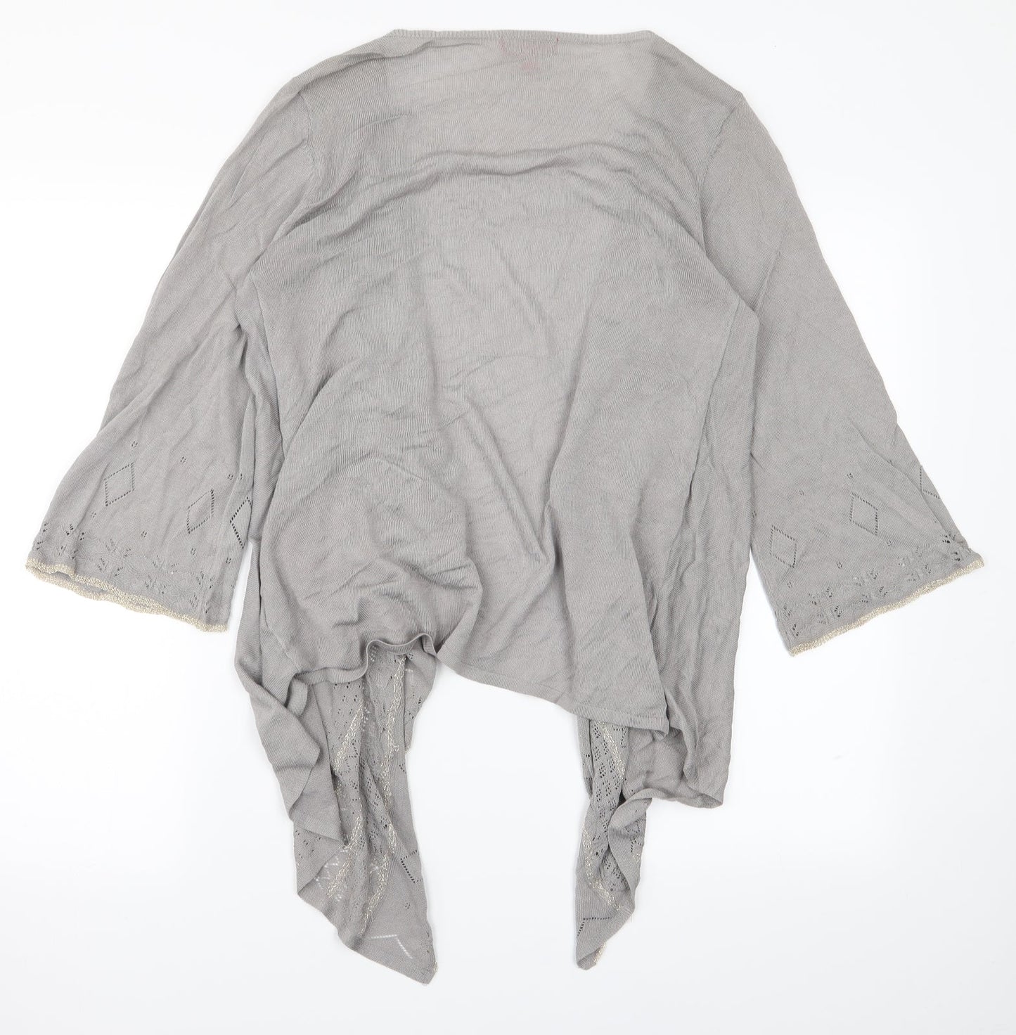 Womens UK Size M Monsoon Grey Cardigan Jumper