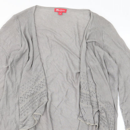 Womens UK Size M Monsoon Grey Cardigan Jumper