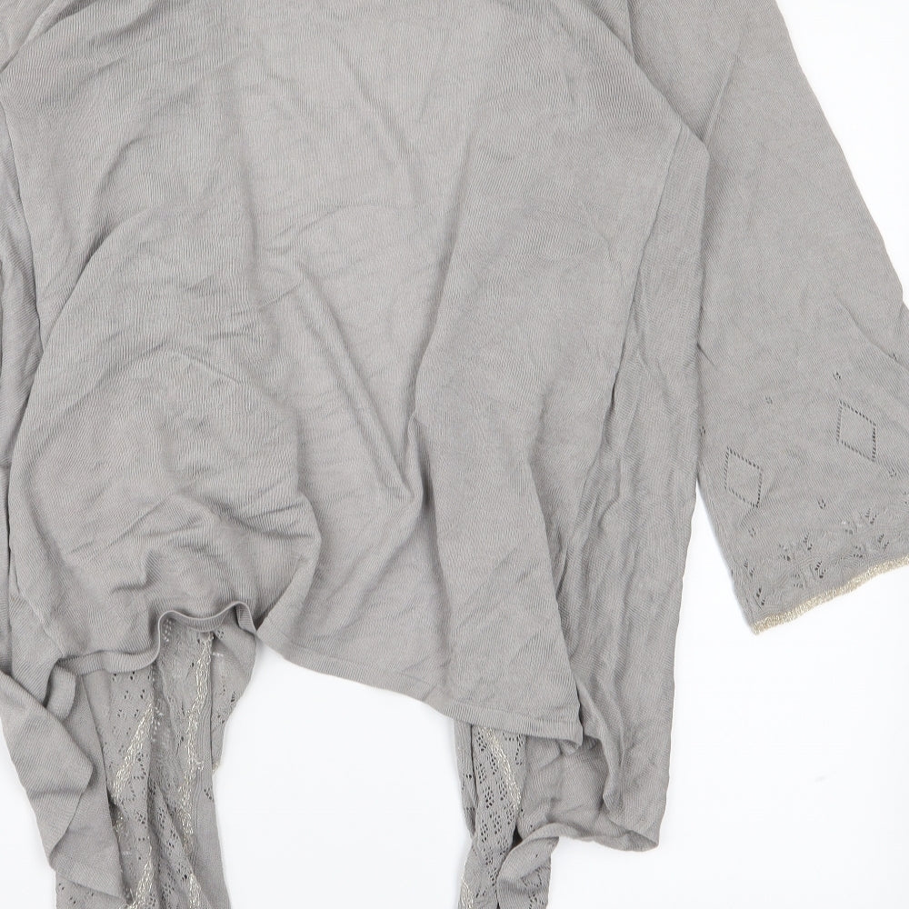Womens UK Size M Monsoon Grey Cardigan Jumper