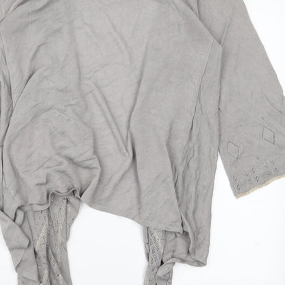 Womens UK Size M Monsoon Grey Cardigan Jumper